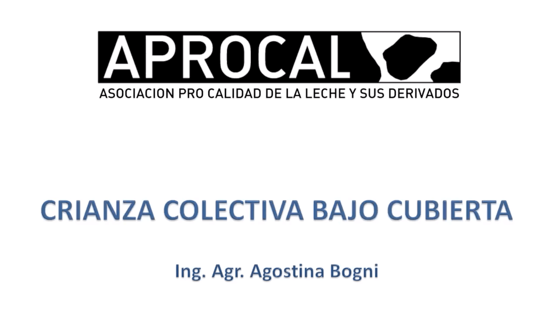 Aprocal Crianza Colectiva Bajo Cubierta